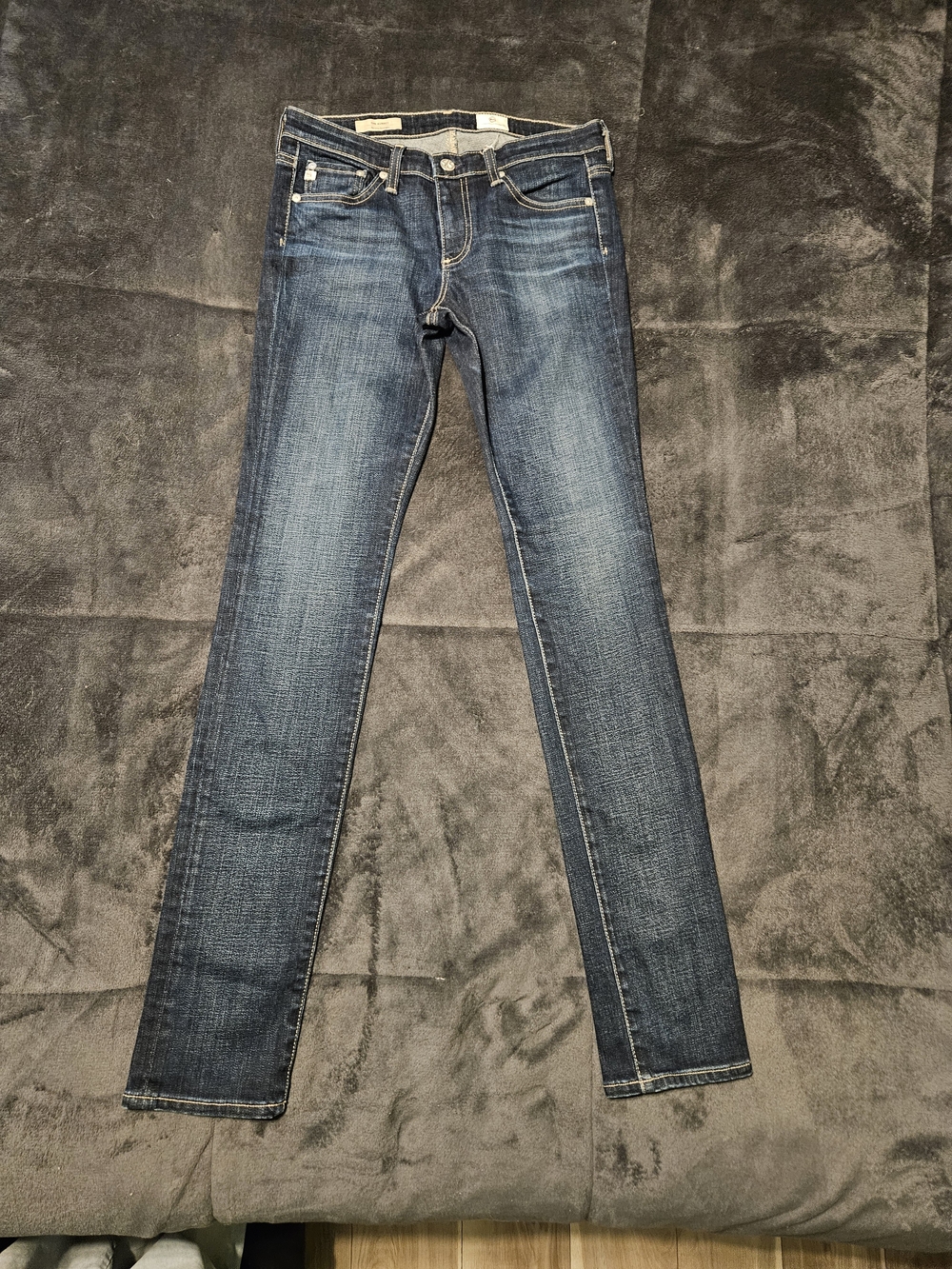 AG Adriano Goldschmmied Women's The Aubrey Skinny Jeans Medium Blue Wash 27x33